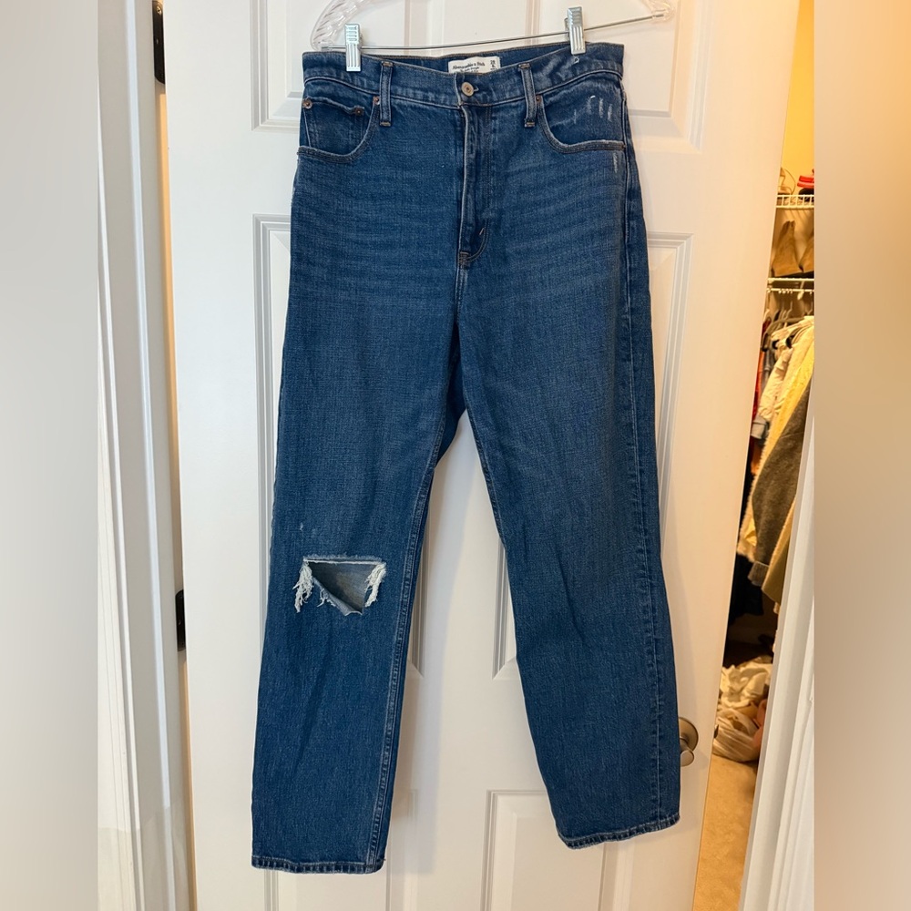 Abercrombie & Fitch Dark Blue Straight Jeans